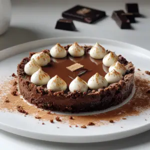 Tarte croustillante au chocolat au lait depuis recettemoderne