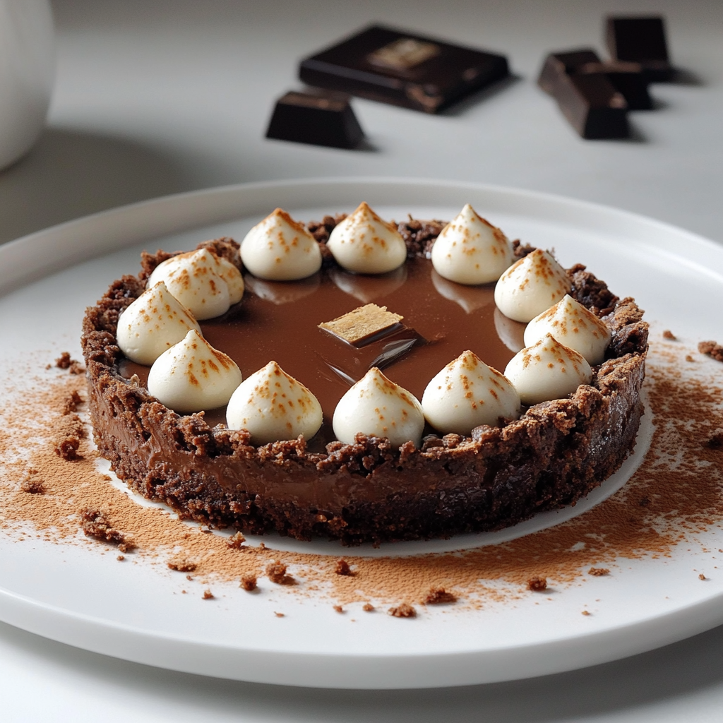 Tarte croustillante au chocolat au lait depuis recettemoderne