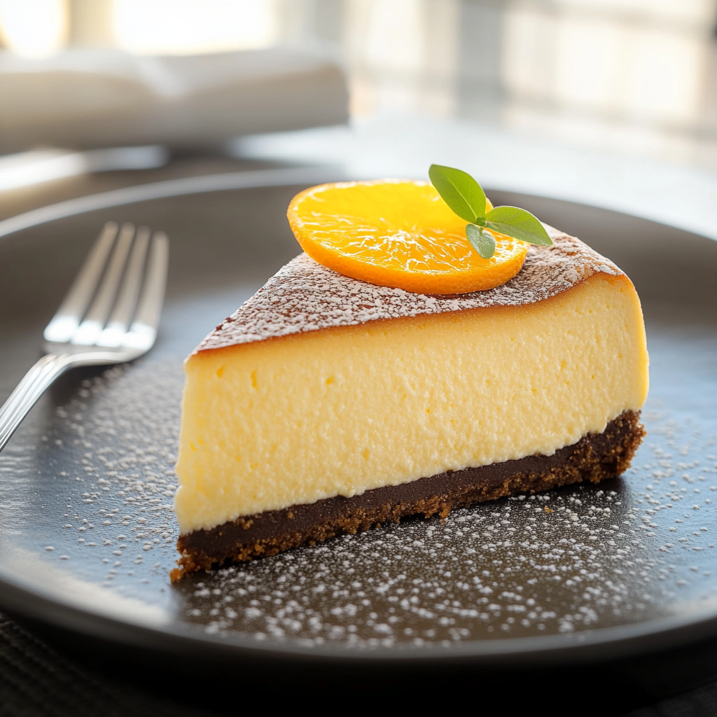 Cheesecake japonais chocolat orange depuis recettemoderne