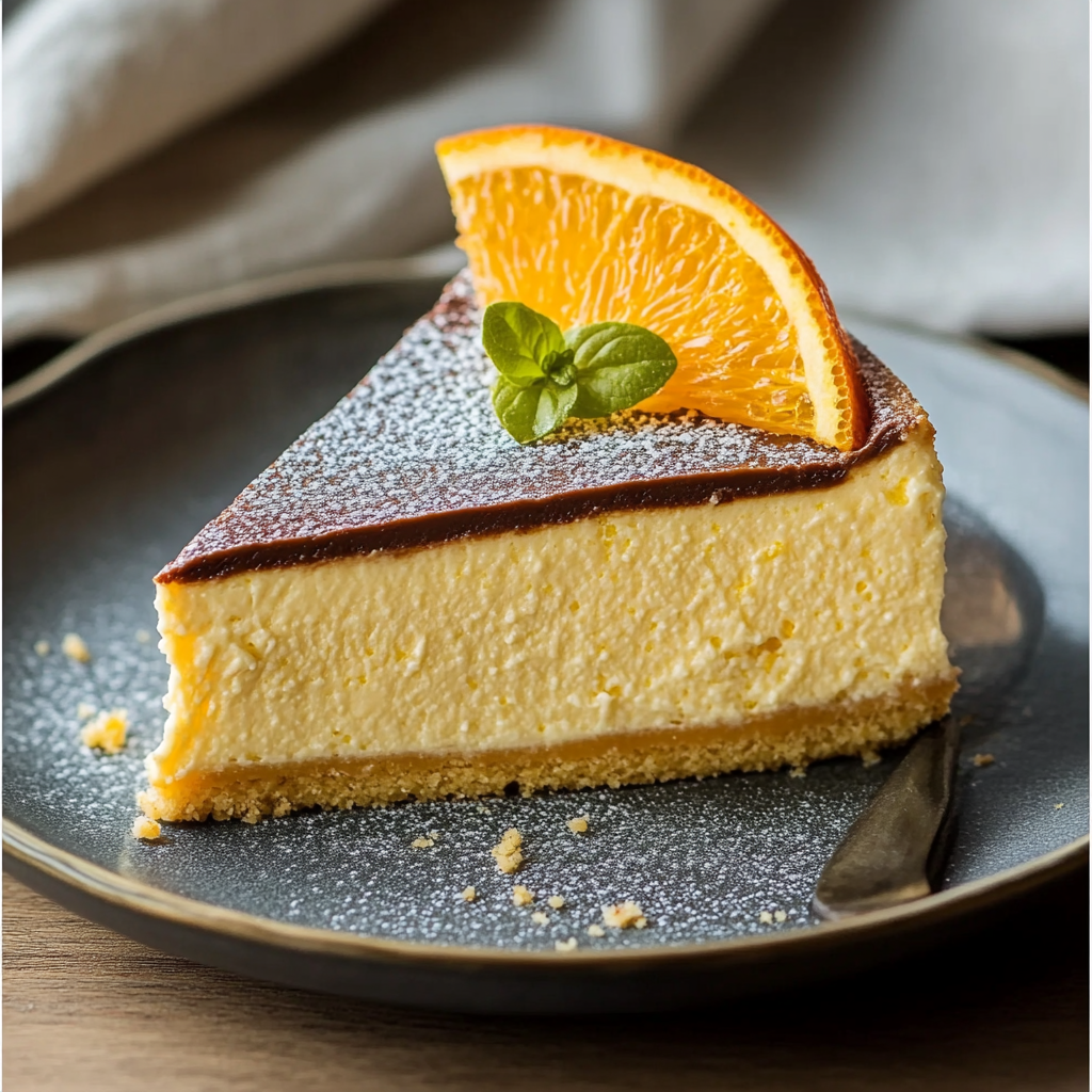 Cheesecake japonais chocolat orange depuis recettemoderne