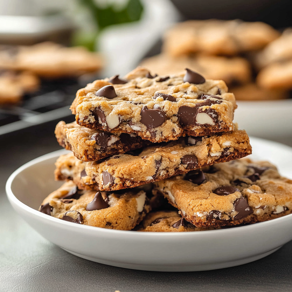 Carrés cookies depuis recettemoderne