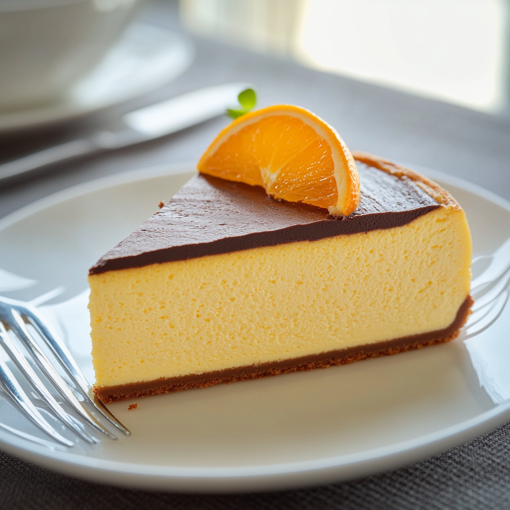 Cheesecake japonais chocolat orange depuis recettemoderne