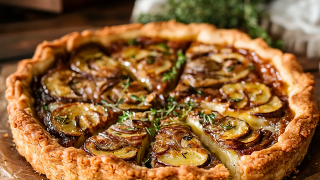 Tarte rustique poireaux depuis recettemoderne