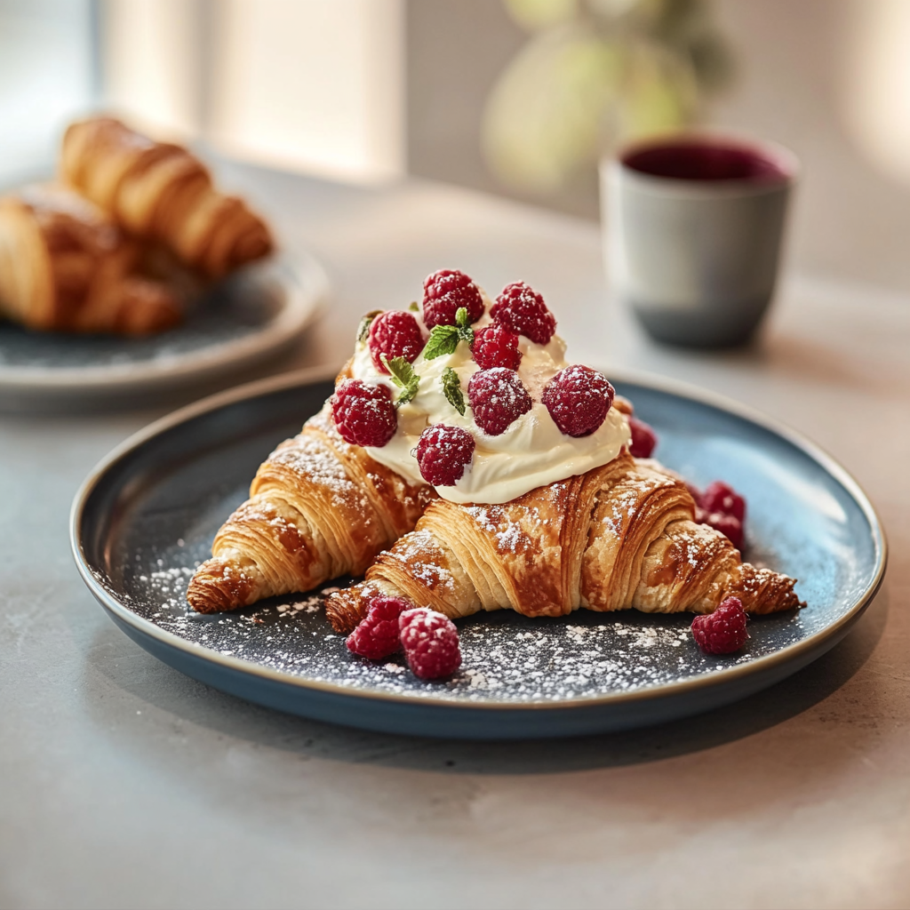 Croissants aux baies et à la crème depuis recettemoderne