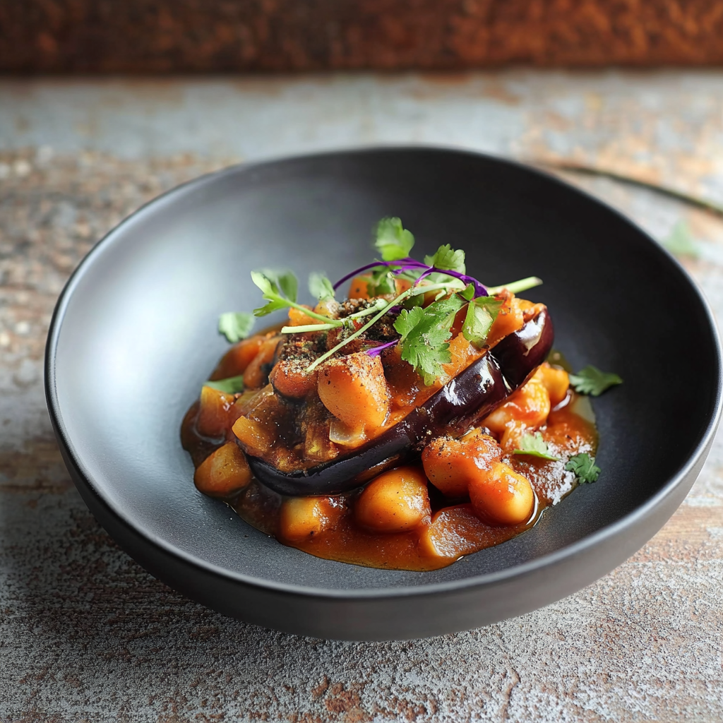 confit d’aubergine aux épices depuis recettemoderne