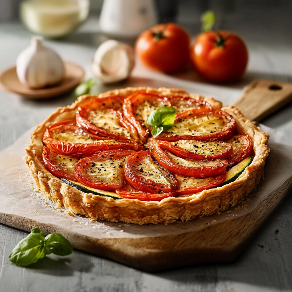 Tarte d'été aux légumes depuis recettemoderne