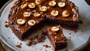 arte brownie, caramel & noisette depuis recettemoderne