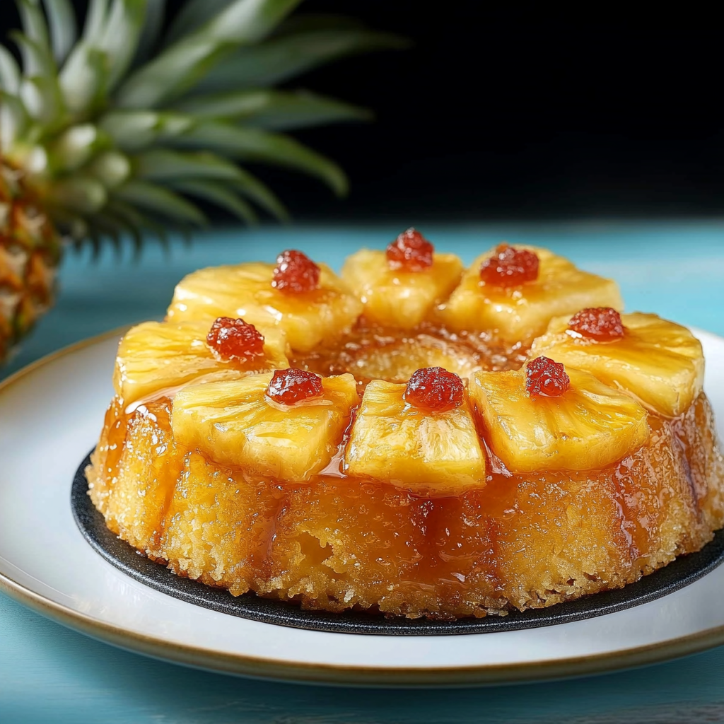 Gâteau de Semoule à l’Ananas depuis recettemoderne