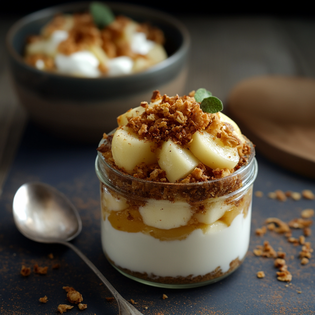 Verrine de Pain d'Épice et Pomme depuis recettemoderne