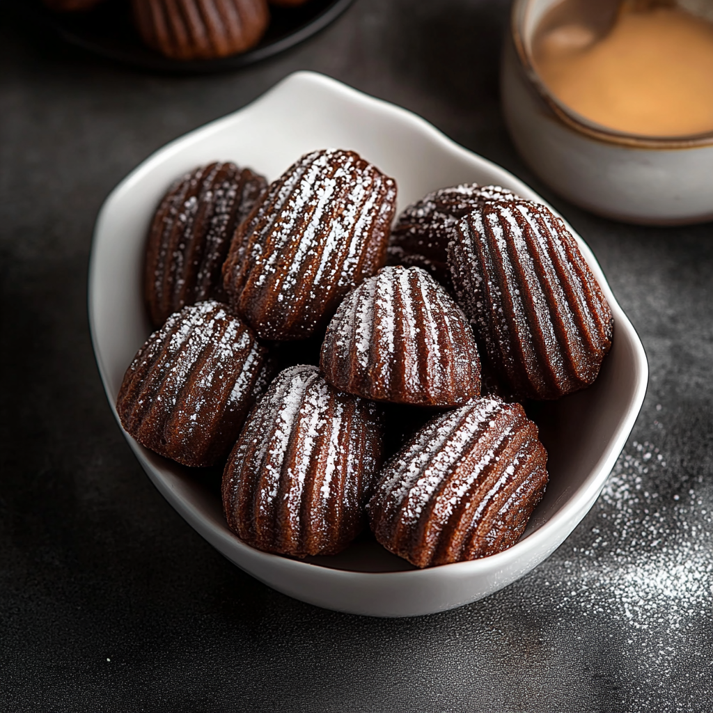 Madeleines au chocolat depuis recettemoderne
