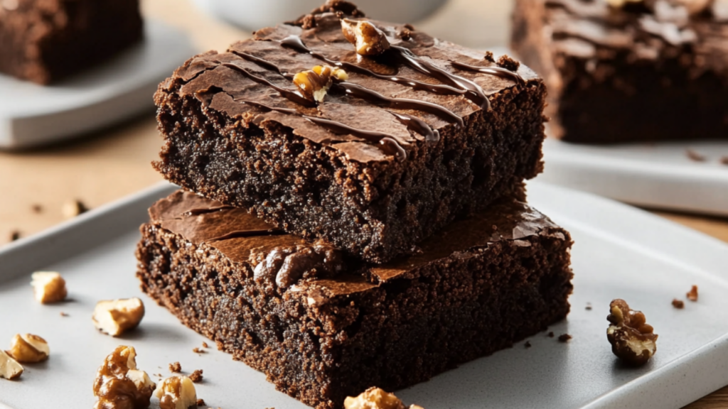 Brownie aux cacahuètes caramélisées depuis recettemoderne