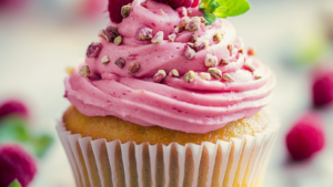 Cupcake Pistache Framboise depuis recettemoderne