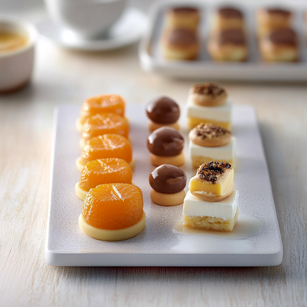 Mignardises amande orange depuis recettemoderne