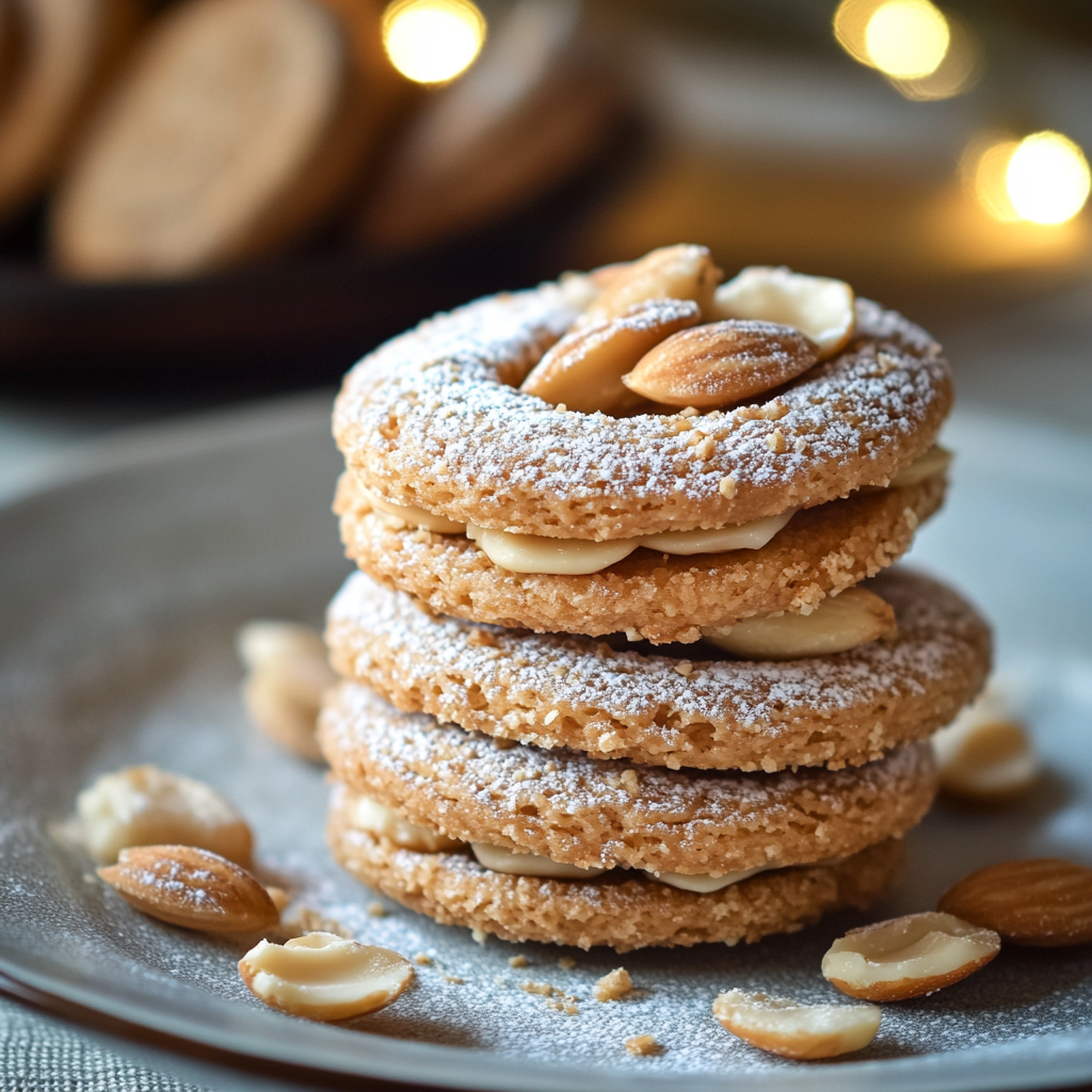 Anneaux aux amandes depuis recettemoderne