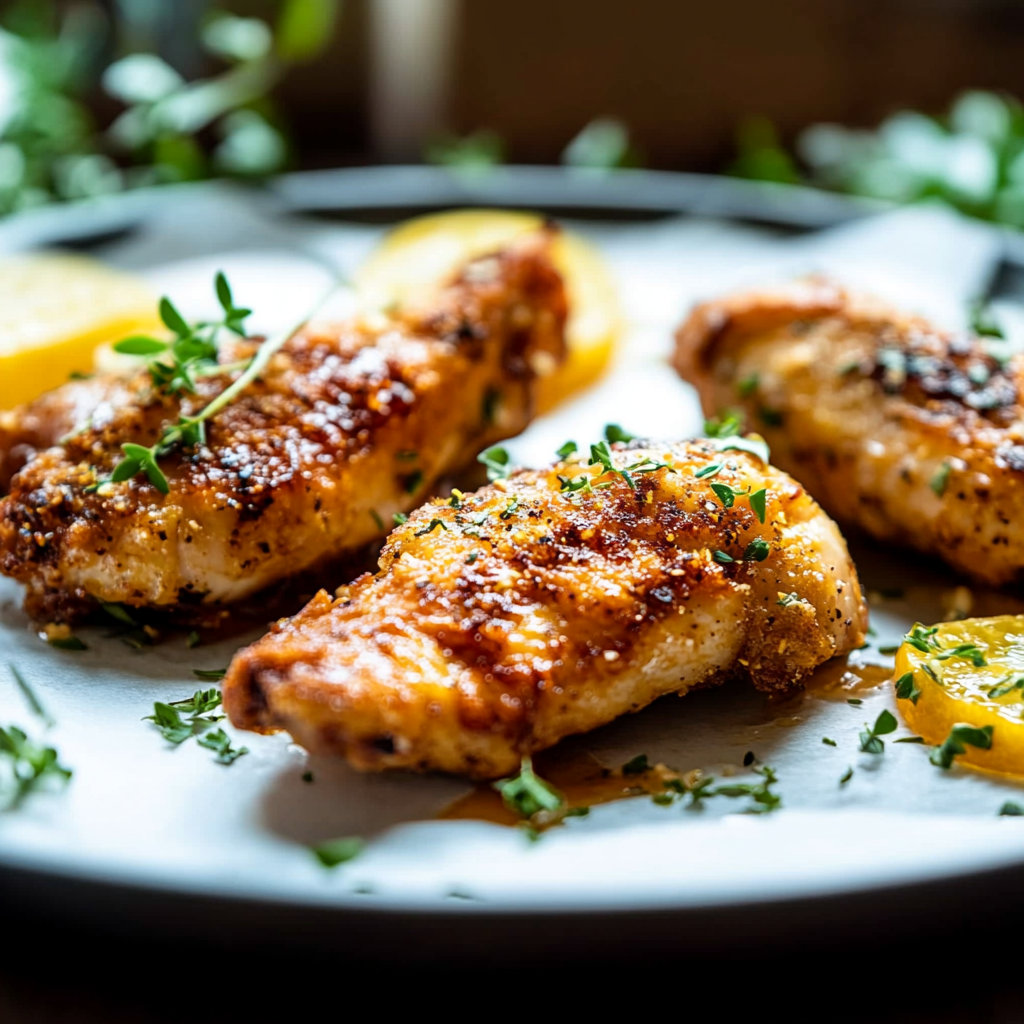 Aiguillettes de poulet au citron depuis recettemoderne