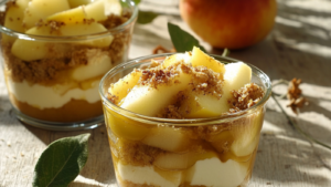 Verrine de Pain d'Épice et Pomme depuis recettemoderne