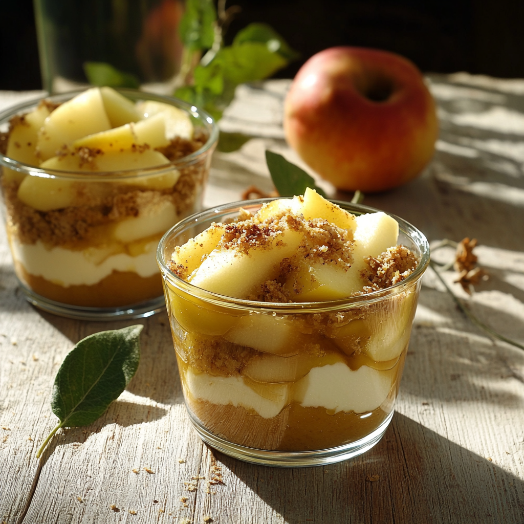 Verrine de Pain d'Épice et Pomme depuis recettemoderne