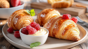 Croissants aux baies et à la crème depuis recettemoderne