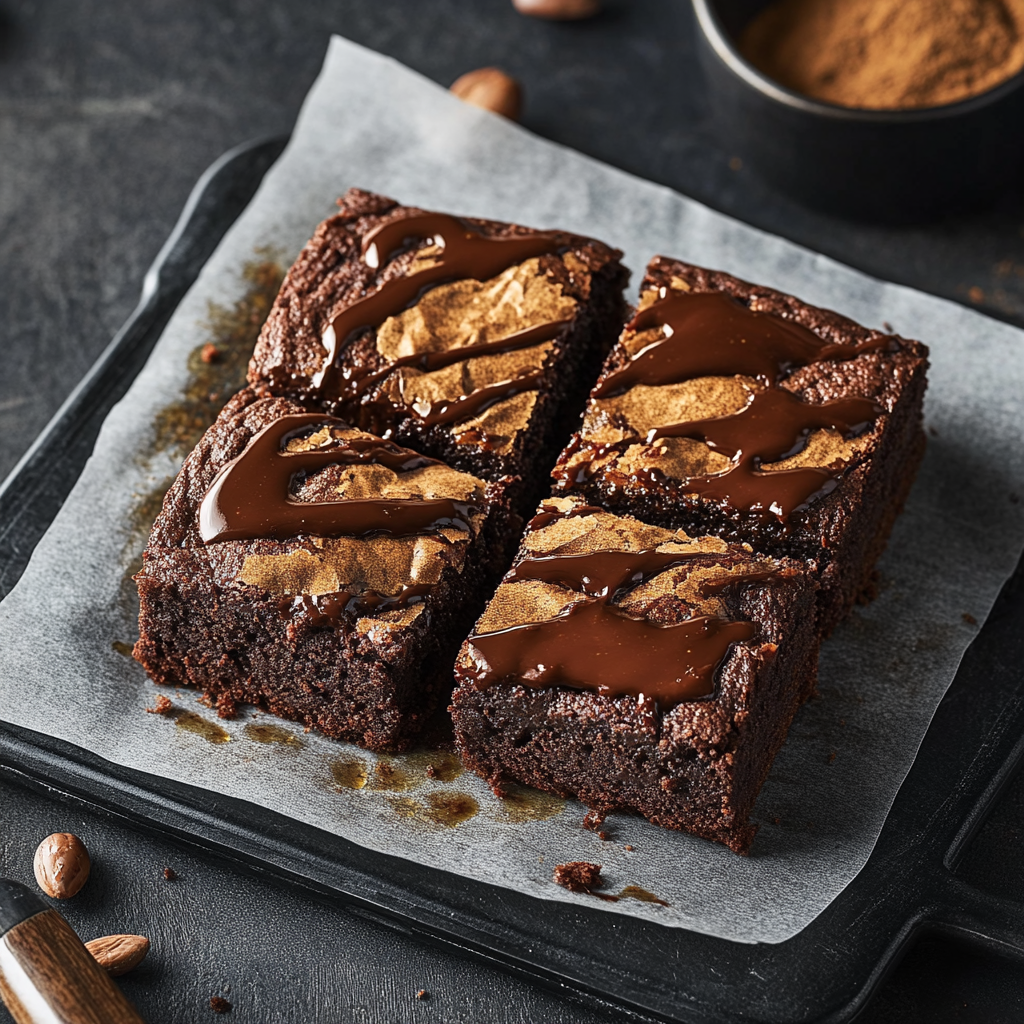 Brownie aux cacahuètes caramélisées depuis recettemoderne