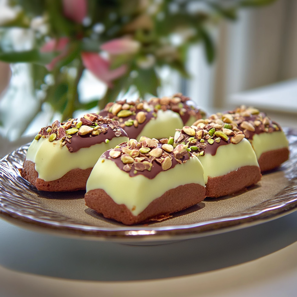 Financiers pistaches chocolat blanc depuis recettemoderne