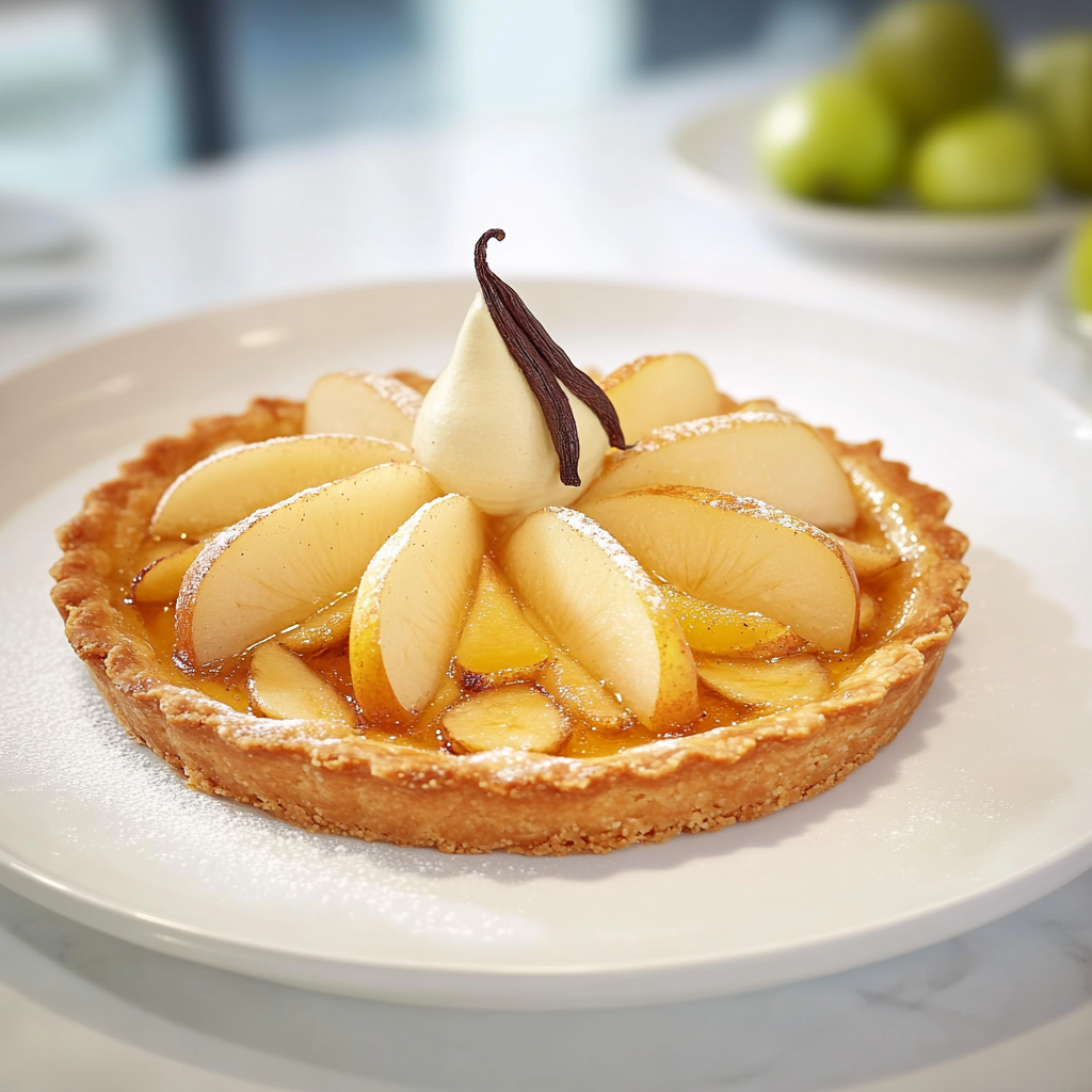 Tarte poires praliné noisette depuis recettemoderne