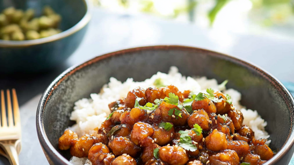 Pois chiches au sésame et au miso depuis recettemoderne