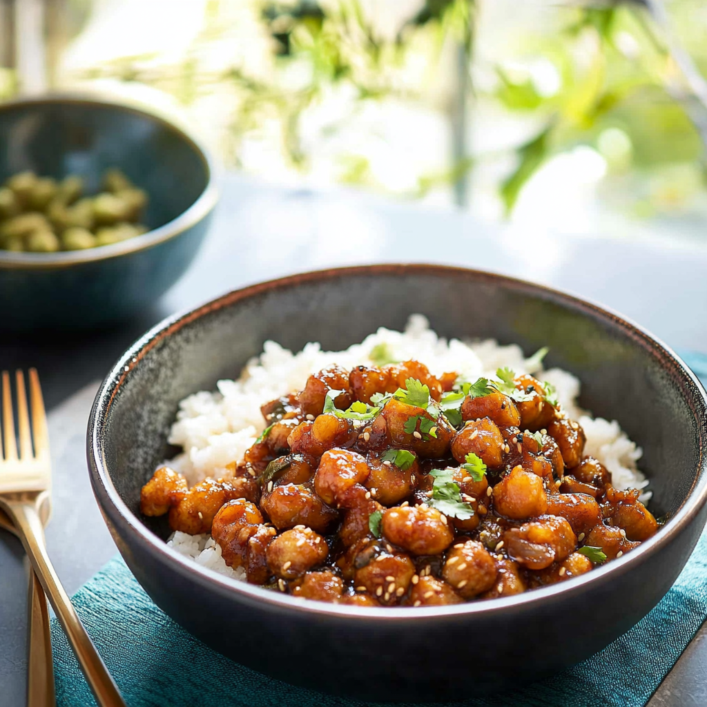 Pois chiches au sésame et au miso depuis recettemoderne