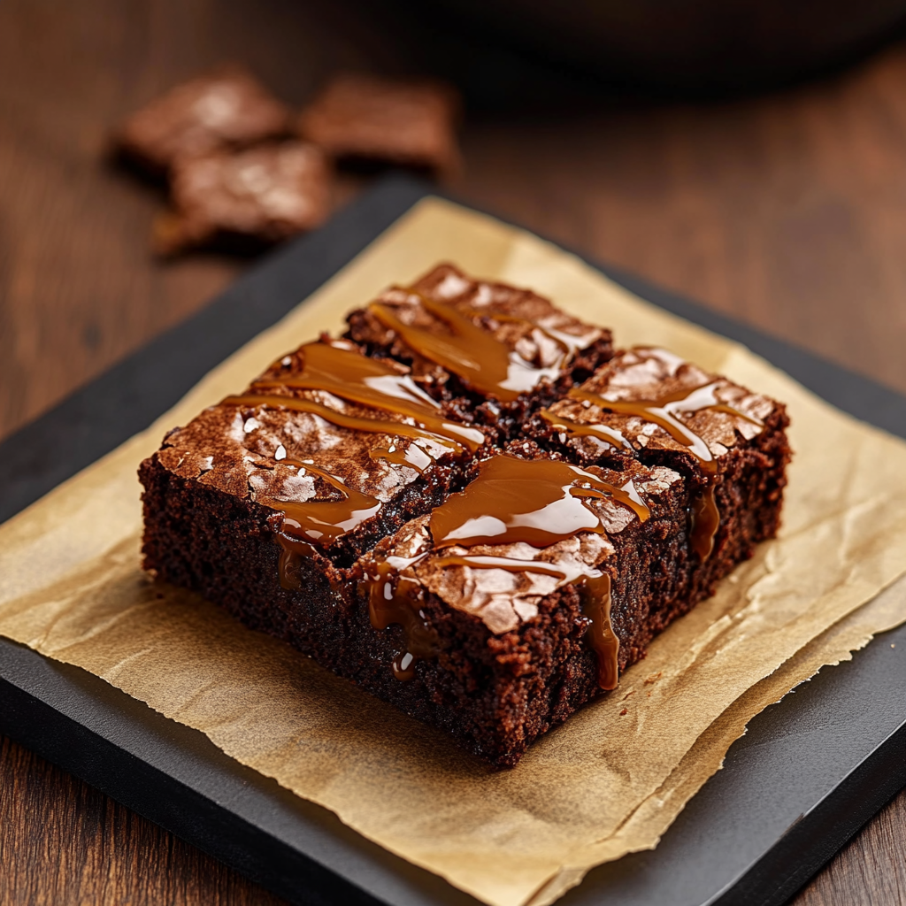 Brownie chocolat caramel depuis recettemoderne