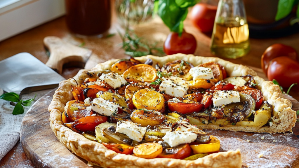 Tarte aux légumes du soleil depuis recettemoderne