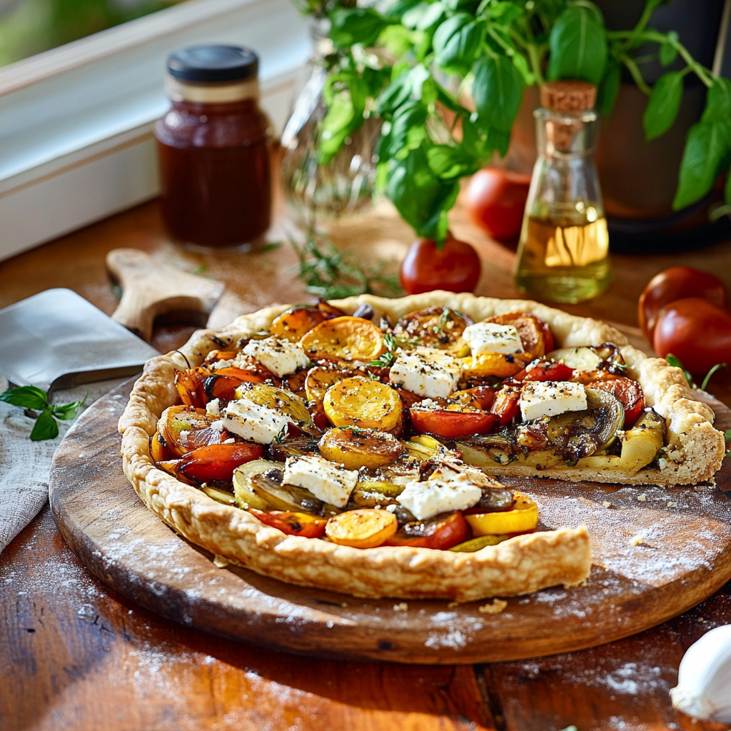 Tarte aux légumes du soleil depuis recettemoderne