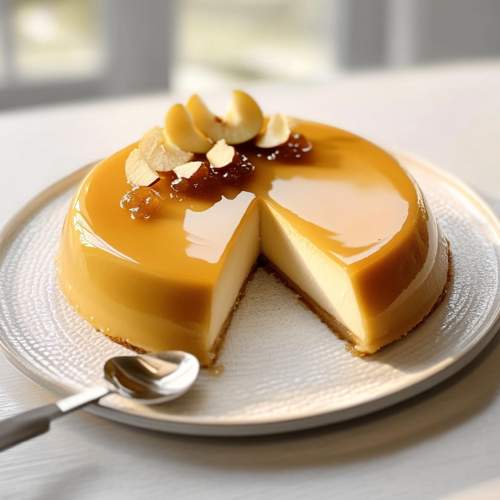 Entremet Poires et Caramel depuis recettemoderne