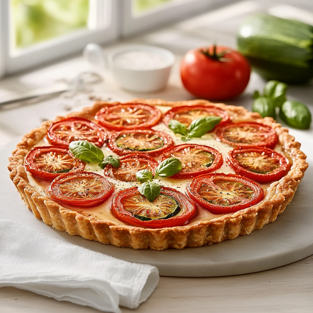 Tarte d'été aux légumes depuis recettemoderne