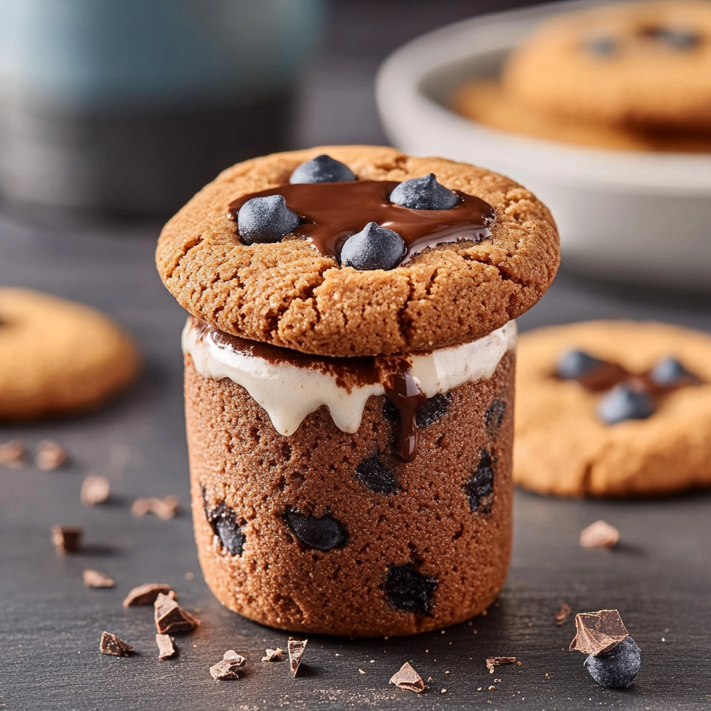 Cookies shot mousse au chocolat depuis recettemoderne