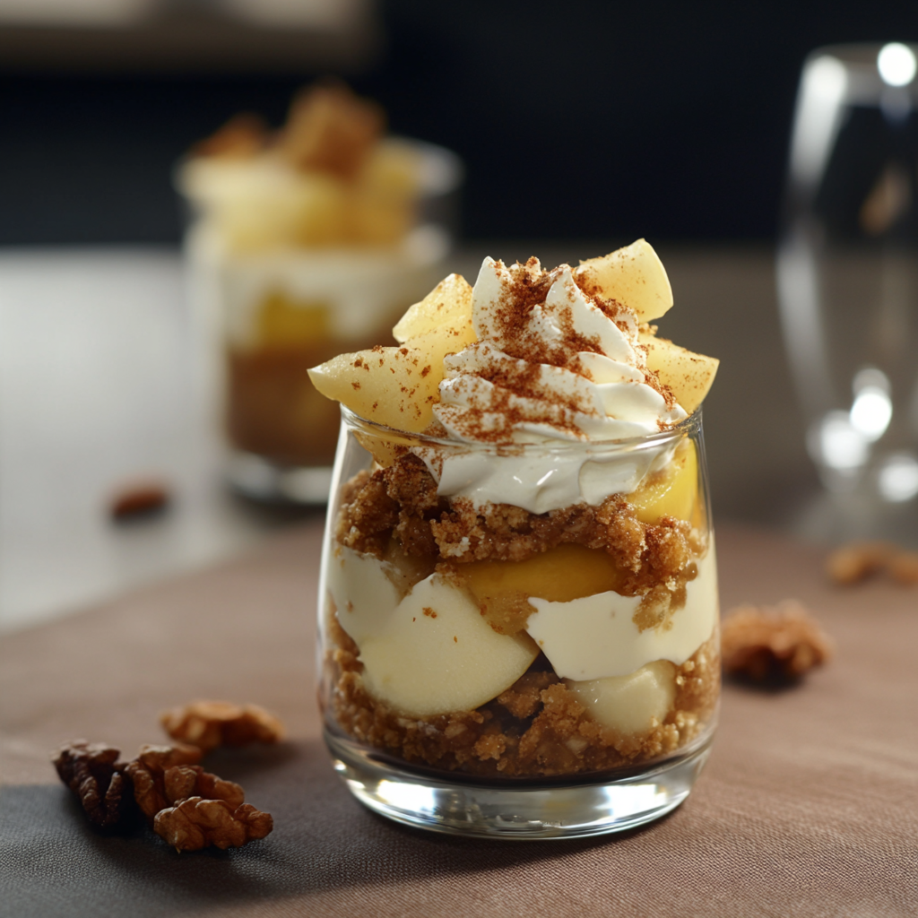 Verrine de Pain d'Épice et Pomme depuis recettemoderne