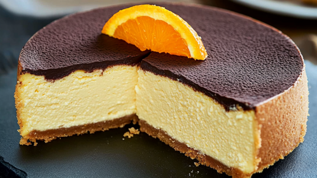 Cheesecake japonais chocolat orange depuis recettemoderne