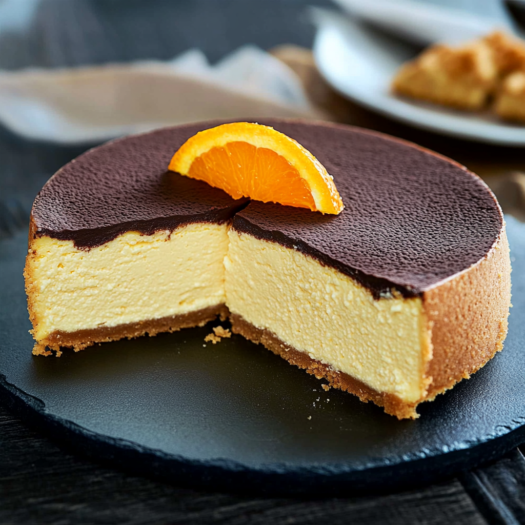 Cheesecake japonais chocolat orange depuis recettemoderne