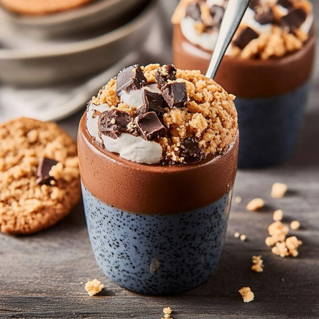 Cookies shot mousse au chocolat depuis recettemoderne