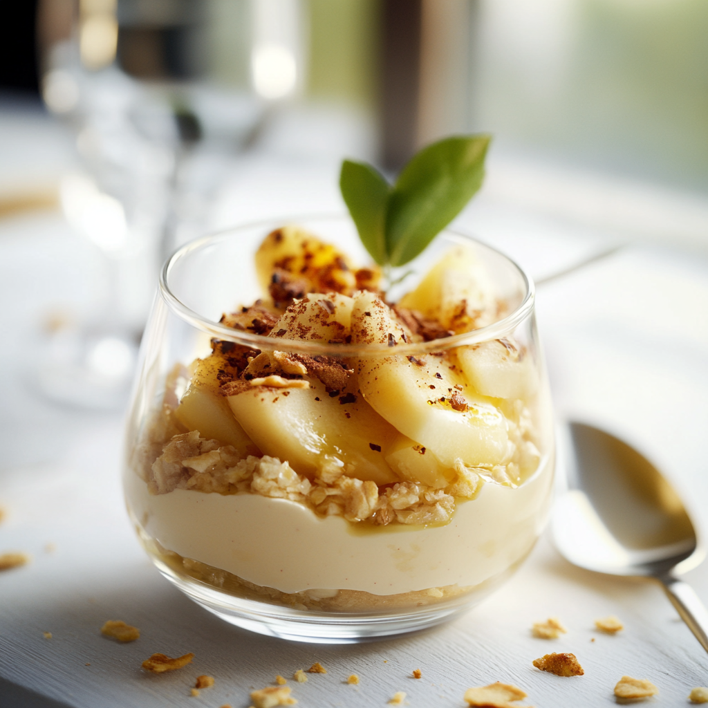 Verrine de Pain d'Épice et Pomme depuis recettemoderne