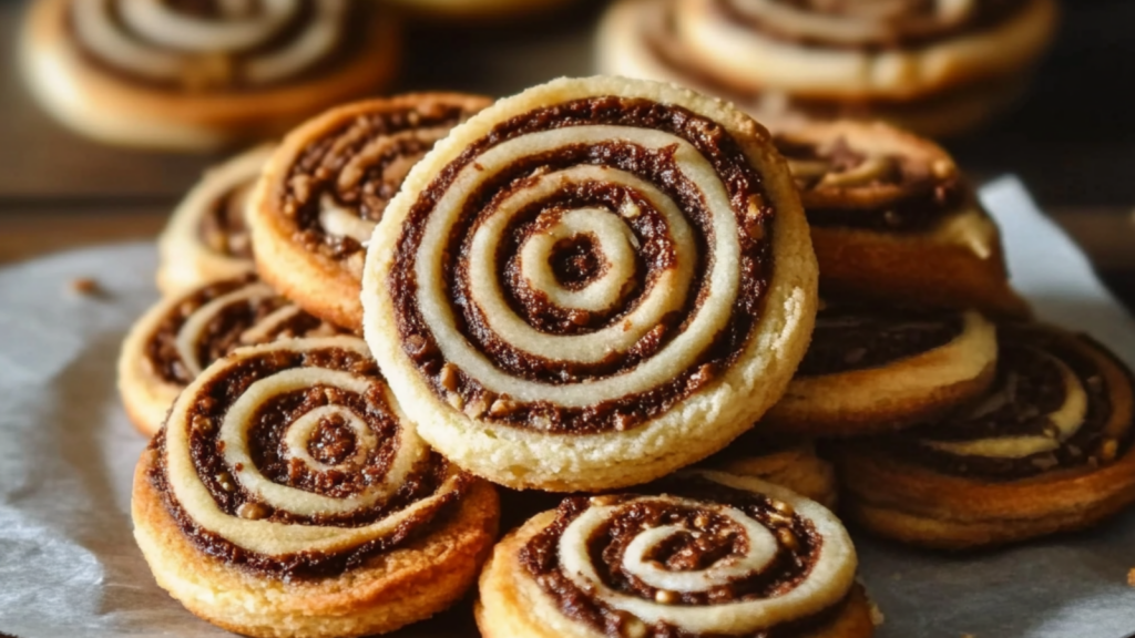 biscuits spirale aux noix et chocolat depuis recettemoderne