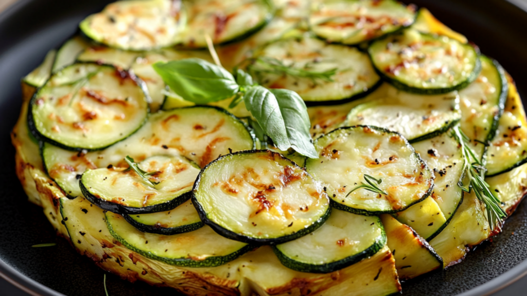 Invisible courgettes mozzarella depuis recettemoderne