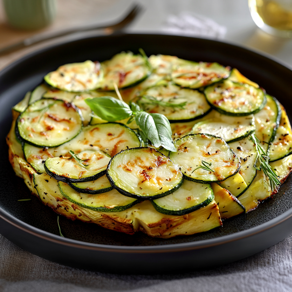 Invisible courgettes mozzarella depuis recettemoderne