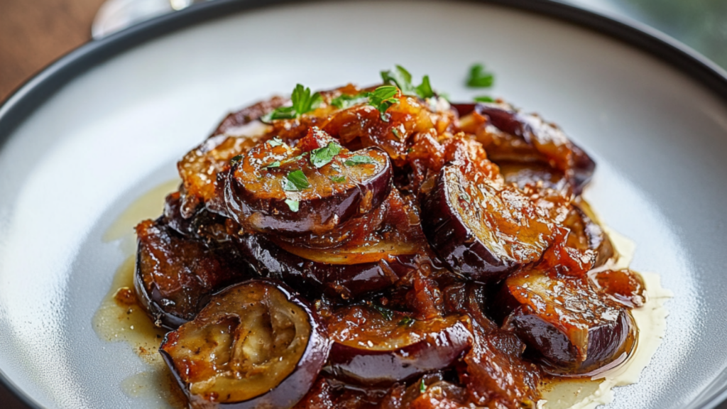 confit d’aubergine aux épices depuis recettemoderne