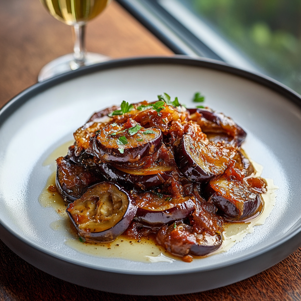 confit d’aubergine aux épices depuis recettemoderne