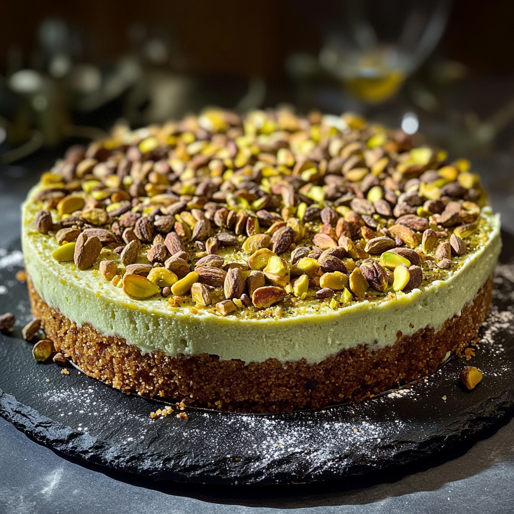 Gâteau aux pistaches et au safran depuis recettemoderne