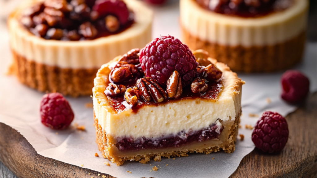 Mini cheesecakes à la tarte aux pacanes depuis recettemoderne