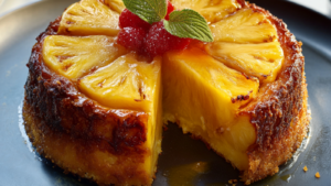 Gâteau de Semoule à l’Ananas depuis recettemoderne
