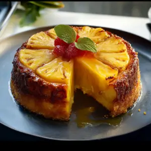 Gâteau de Semoule à l’Ananas depuis recettemoderne