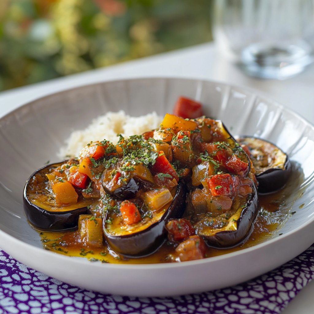 confit d’aubergine aux épices depuis recettemoderne