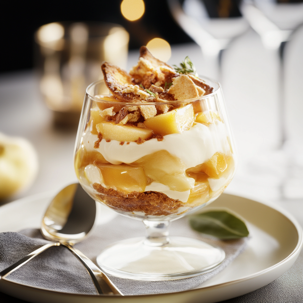 Verrine de Pain d'Épice et Pomme depuis recettemoderne