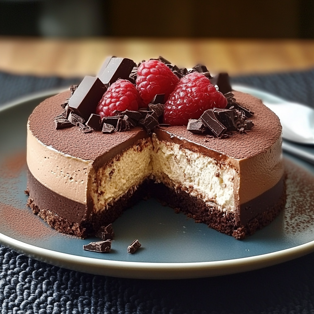 Cheesecake Tiramisu Chocolat depuis recettemoderne